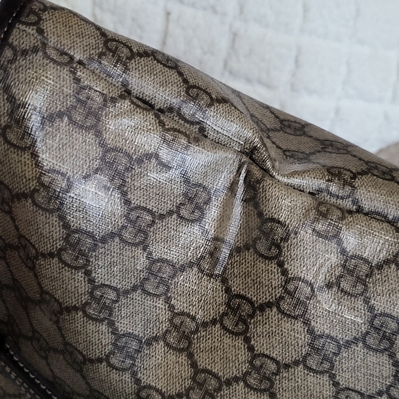 GUCCI GG Supreme Monogram MM Zippered Tote Bag... Authentic!! - Picture 12 of 16